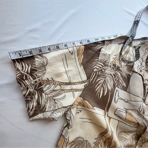 The Havanera Co Linen Shirt Palms Martinis - Picture 9 of 14